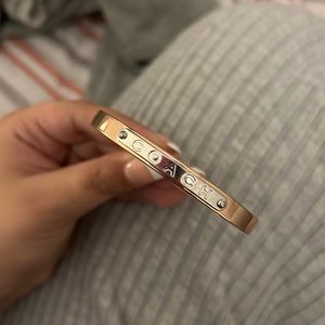 Rose gold Coach Bangle Bracelet